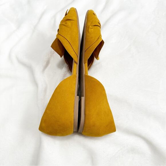 Torrid twist bow d’orsay flat yellow sandal size 12WW wide plus - Picture 6 of 11